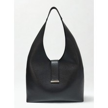 Fular & Bags Kadın Büyük Boy 3 Bölmeli Çıtçıt Kapamalı Shopper Kol ve Omuz Çantası