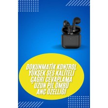 Marsilyan En Çok Tercih Edilen Bluetooth Kulaklık Mikrofonlu Silikonsuz Dokunmatik Kontrol