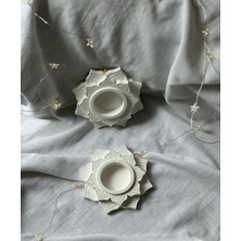 Equinox 2 Adet Dekoratif Lotus Tealight Mumluk, Şamdanlık, Hediyelik