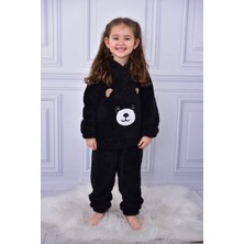 ruhaay Kız Çocuk Welsoft Nakış Detaylı Kapşonlu Alt Üst 2li Takım