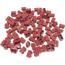 LEGO 100 Adet 1x2 Modifiyeli Duvar Parçası Bordo 98283