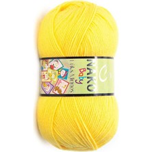 Nako Lüks Minnoş (5 Adet) 145 Sarı Renk El Örgü Ipliği