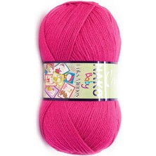 Nako Lüks Minnoş (5 Adet) 10676 Kırmızı Elma Renk El Örgü Ipliği