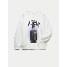 Marks & Spencer Wednesday Baskılı Sweatshirt (6‑16 Yaş)
