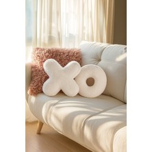 Harmoni Tekstil Xo Şeklinde Dekoratif Yastıklar (2 Adet)