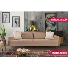 Mobis Yataklı Kanepe Babyface Sütlü Kahve