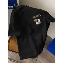 Amor Man Büyük Beden Özel Tasarım Puzzle Baskılı %100 Pamuk Oversize Erkek Battal T-Shırt