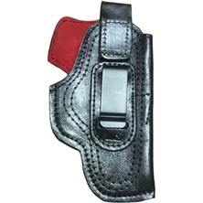 Aresoutdoors Canik Mete Mc9 Için Uyumlu Içi Kırmızı Çorap Tipi Deri Taşıma Kılıfı