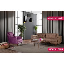 Madera Koltuk Takımı Bora Kahve