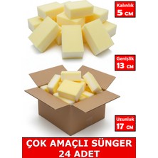 PC Premium Center Çok Amaçlı Sünger - 24 Adet - Sıvacı Süngeri - Oto Yıkama Süngeri Kulanımına Uygundur