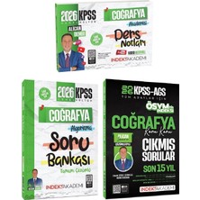 Anla Kazan Yayınları Indeks Akademi 2026 Kpss Coğrafya Video Ders Notları + Soru Bankası + Çıkmış Sorular 3 Lü Set - Alican Demir Indeks Akademi Yayıncılık