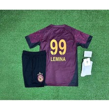 Alaturka Mix /.g'.â.l.a.t.â.s.a.r.â.y 2025-26 5 Yıldız L.'emina Deplasman Çocuk Forması 4'lü