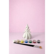 Novatech İnovasyon Peri Figürlü Boyama Seti / 7 Renk - 2 Fırça / Sevgiliyle Aktivite Anne Çocuk Aktivite Hobi Seti