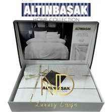 Pazarcan Jakarlı Saten Çift Kişilik Nevresim Takımı Adelya Arcane