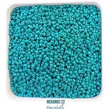 Heraldis 40 Gram Küçük Boy Kum Boncuğu 3 mm – Takı Yapım Boncuğu, Kolye ve Bileklik Için MCKUM03-22