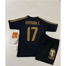 Alaturka Mix Italya 125.YIL Ciro Immobile Çocuk Forması 4'lü Set (Black)