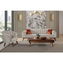 Felar Yataklı Koltuk Takımı Babyface Krem