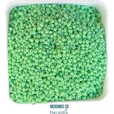 Heraldis 40 Gram Küçük Boy Kum Boncuğu 3 mm – Takı Yapım Boncuğu, Kolye ve Bileklik Için MCKUM03-20