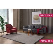 Madera Koltuk Takımı Bora Antrasit Bordo