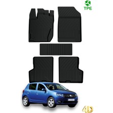 Hitaks Dacia Sandero 2004 2013 Arası Uyumlu Havuzlu Oto Paspas Seti