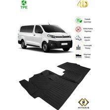 Hitaks Citroen Jumpy Space / Spacetourer 2016 Sonrası 4d Araca Özel Havuzlu Paspas Ön 2'li