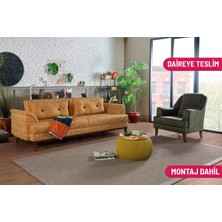 Madera Koltuk Takımı Bora Hardal Yeşil