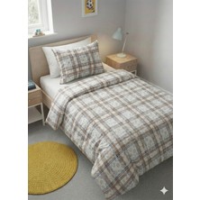 Tekstil Vagonu TTek Kişilik Lastikli Nevresim Takımı 2 Yastık Kılıflı Yumuşak Dokulu