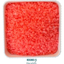 Heraldis 40 Gram Küçük Boy Kum Boncuğu 3 mm – Takı Yapım Boncuğu, Kolye ve Bileklik Için MCKUM03-15