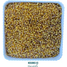 Heraldis 40 Gram Küçük Boy Kum Boncuğu 3 mm – Takı Yapım Boncuğu, Kolye ve Bileklik Için MCKUM03-03