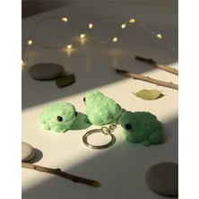 Benekli Kurbağa Anahtarlık 1 ADET - Çanta Süsü, Charm, Hediyelik, Figür, dekorasyon, aksesuar, süs, Nycruin3D
