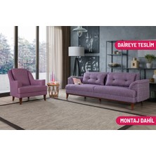 Madera Koltuk Takımı Keten Mor