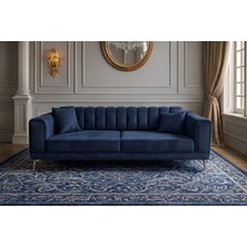 Ekonomik Felar Üçlü Yataklı Kanepe Lacivert