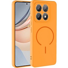 M.TK Moveteck Xiaomi Mi 14T Pro Kılıf Lansman Magsafe Kamera Korumalı Içi Kadife Yumuşak Renkli Silikon Mat His Süet Kapak