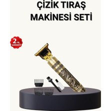 Zenvia Profesyonel Çizik Tıraş Makinesi – T Çelik Bıçaklı, 120 Dakika Şarjlı Kullanım, 3