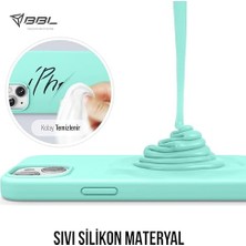 Storemax Kılıf Ince Sıvı Silikon 3 Katmanlı Tam Kaplamalı Yumuşak Jel Kauçuk Kılıf Kapak, Turkuaz (15 PLUS12)