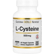 California Gold Nutrition L-Cysteine, Ajipure®, 500 Mg, 60 Veggie Capsules/l-Sistein, Ajipure®, 500 Mg, 60 Vejetaryen Kapsül