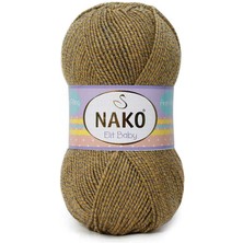 Nako Elit Baby (5 Adet) 21354 Sarı-Gri Mulina El Örgü Ipliği