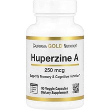 California Gold Nutrition Huperzin A, 250 Mcg, 90 Vejetaryen Kapsül