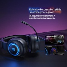 Storemax Qcy Heroad V200 Rgb 7.1 Kablosuz Gaming Oyuncu Kulaklığı 3 Modlu (Bt, 2.4ghz, Type-C) Pc - Ps5