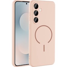 M.TK Moveteck Samsung Galaxy A36 - A56 Uyumlu Kılıf Lansman Magsafe Kamera Korumalı Içi Kadife Yumuşak Renkli Silikon Mat His Süet Kapak