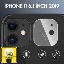 Pazarcan Iphone 11 6.1 Full Tempered Kamera Koruyucu Kırılmaz CAM-(5775)