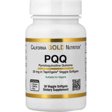 California Gold Nutrition Pqq, 20 Mg, 30 Veggie Softgels/pqq,/canlandırıcı enerji verici 20 Mg, 30 Vejetaryen Yumuşak Kapsül