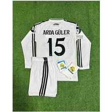 Alaturka Mix R.e.a.l M.a.d.r.i.d 2024-25 Yeni Sezon A.r.d.a G.ü.l.e.r Uzun Kol Çocuk Forması 4'lü Set (Armalı)