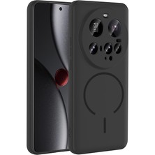 M.TK Moveteck Xiaomi Mi 15 Ultra Kılıf Lansman Magsafe Kamera Korumalı Içi Kadife Yumuşak Renkli Silikon Mat His Süet Kapak