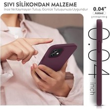 Storemax Kılıf Ince Sıvı Silikon 3 Katmanlı Tam Kaplamalı Yumuşak Jel Kauçuk Kılıf Kapak (Mürdüm, 11)