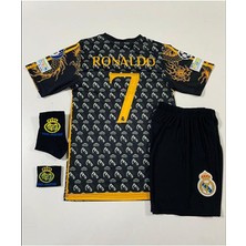 Alaturka Mix R.madridd 2024/25 Yeni Sezon Cristiano Ronaldo Konsept Çocuk Forması 4'lü Set (Armalı)