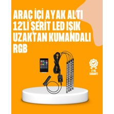 HERŞEYBURDAMODA 4 Parça Rgb LED Araç Içi Aydınlatma Sistemi
