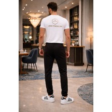 Ase Premium Erkek Siyah Koyu Ton Jogger Pantolon – Modern Fit, Günlük & Şık