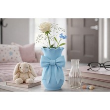Mir Store Kurdele Detaylı Dekoratif Vazo | Modern & Şık Ev Aksesuarı | Çiçeklik