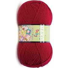 Nako Lüks Minnoş (5 Adet) 3641 Karmen Kırmızı El Örgü Ipliği